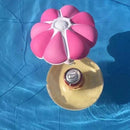 PVC Small Umbrella Inflatable Cup Holder Water Single Hole Mushroom Cup Holder(Red)