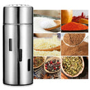 Stainless Steel Sauce Jars Chili Jars Barbecue Condiments Box Seasoning Jar Set, Specification:Small Hole