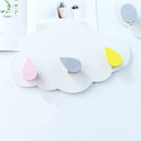 Wooden Cloud Raindrop Balloon Hook Shelf(Raindrops Pink+Grey+Yellow)