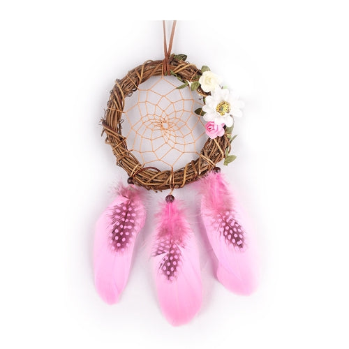 Creative Grass Woven Flower Embellishment Dream Catcher Home Decoration