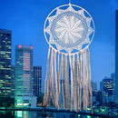 Lace Fringed Single Ring Dream Catcher Wall Hanging Pendant