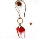 Feather Necklace Indian Style Dream Catcher