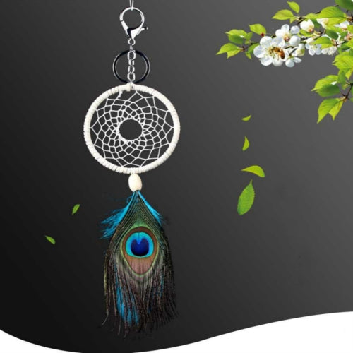 Handmade Peacock Hair Dream Catcher