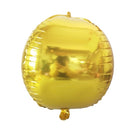 Holiday Party Wedding Decoration 4D Colorful Round Mirror Balloon, Specification:22 inches 4D(Gold)