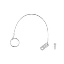 3 PCS 300mm Stainless Steel Lanyard Anti-Lost Loop with Quick Release Ring & Rubber Coating