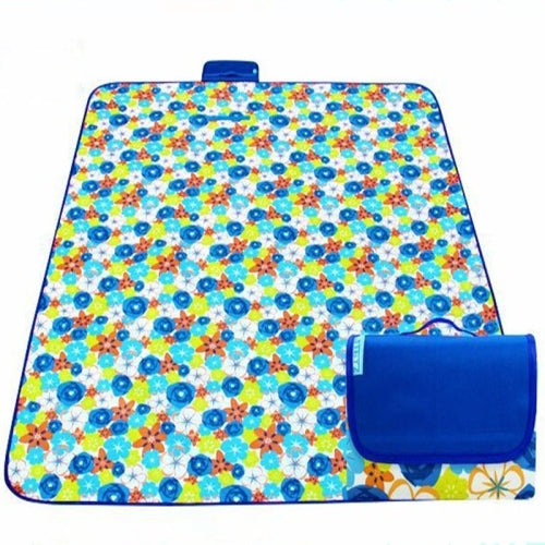 600D Oxford Cloth Outdoor Picnic Mat Picnic Cloth Waterproof Mats Spring Travel Beach Mat, Specifications (length * width): 150*120( Blue Rose )