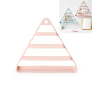Triangle Jewelry Display Rack can Hang Earrings Storage Rack Earrings Jewelry Box(Pink)