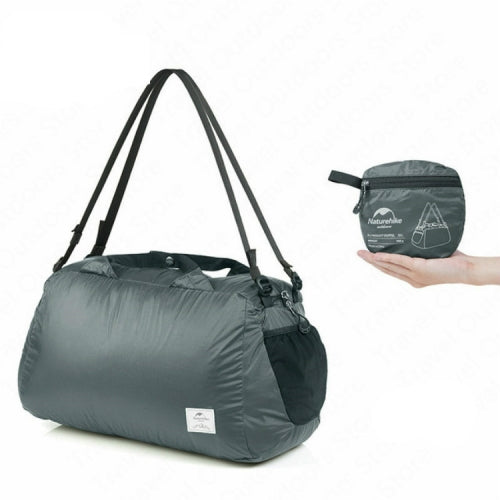 Naturehike 32L Folding Sports Bag Outdoor Waterproof High-capacity Handbag Portable Camping Travel Bag(Grey)