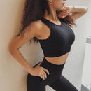 3 PCS Women Fitness Thicken Sports Bra Running Breathable Vest, Size:XL(Black)