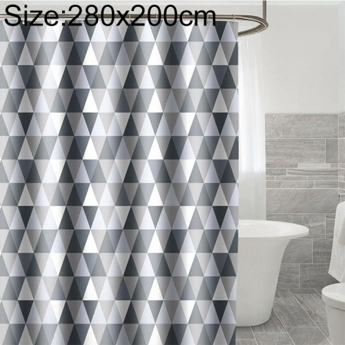 Curtains for Bathroom Waterproof Polyester Fabric Moldproof Bath Curtain, Size:280x200cm