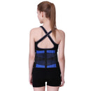 Black Blue Elastic Neoprene Warm Waist Protector Adjustable Waist Belt, Size:4XL