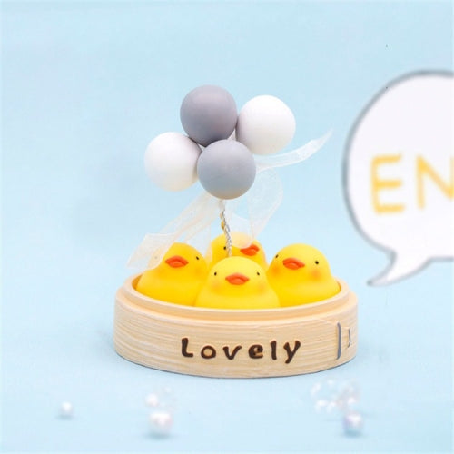 Creative Cute Steamer Small Car Balloon Decoration Ornaments Car Decorations(Duck)
