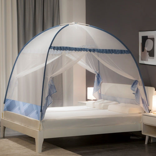 Simple Pop-up Foldable Yurt Mosquito Net, Size:1.2x2.0 Meters(Blue)