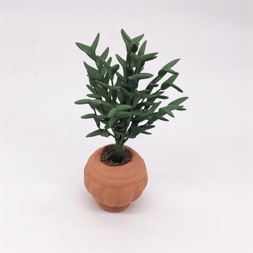 1:12 Mini House Toy Simulation Green Potted Plant(Green )