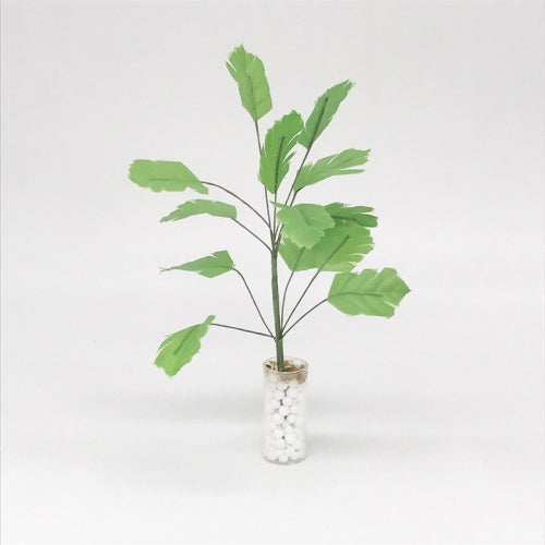 3 PCS 1:12 Mini Doll House Dollhouse Plant Model Foreign Toy Vase Banana Green Tree