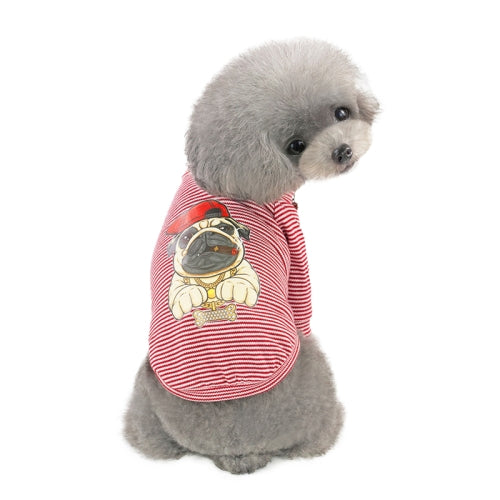 Pet Clothing Dog Vest Cool T-shirt, Size:S(Red)