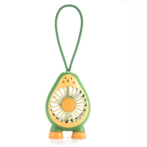 3 PCS Creative Avocado Mini Carry Student USB Charging Fan(Seagrass Green)