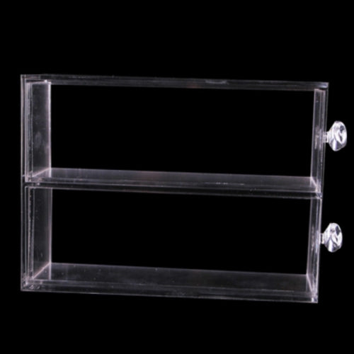 Two-tier Lattice Acrylic Multilayer Transparent Glasses Storage Display Stand Holder