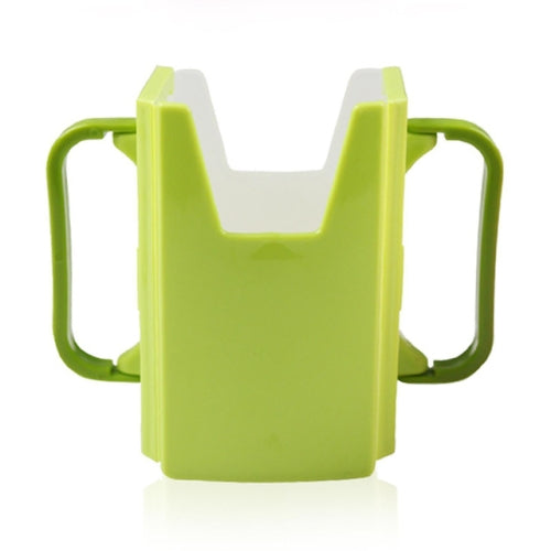 10 PCS Handle Boxed Anti-sprinkling Drink Holder Retractable Baby Learning Cup(Green)