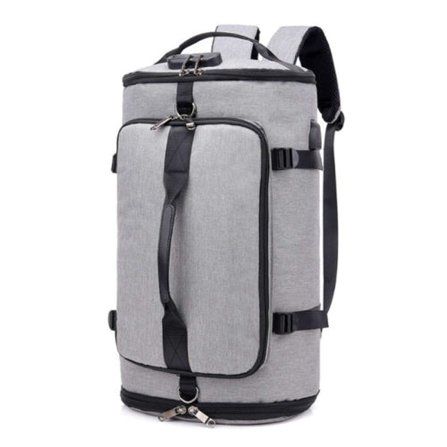 Large-capacity Backpack Luggage Backpack Travel Mountaineering Bag Outdoor Sports Bag(Gray)