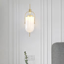 E27 LED Copper Glass Lampshade Wall Lamp, Power source: White Light 5W