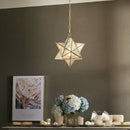 35cm Creative Personality Copper Star Bedroom Living Room Corridor Restaurant Chandelier without Light Source