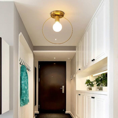 Simple Modern Aisle Copper Lamp with 5W Warm White Light( Ceiling Type )