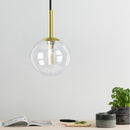 Copper Glass Ball Creative Chandelier with 5W Warm Light LED(Transparent Copper )