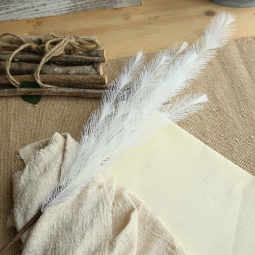 2 PCS Home Wedding Garden Furry Artificial Grass Decoration(White)