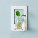 Room Wall Decoration Paste Indoor Pendant Green Plant Hanging Flower(Rectangle Shelf)