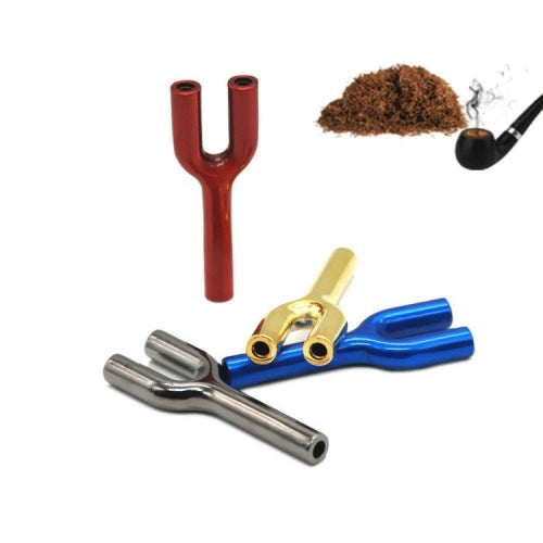 Double Tube Mini Metal Pipe Random Color Delivery