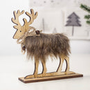 2 PCS Christmas Creative Home Wooden Felt Elk Decoration, Size:Medium