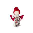 2 PCS Christmas Tree Plush Mini Doll Ornament, Specification: Golden Sequin Angel