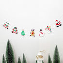 2 Bags Christmas Wooden Colored Flower Decoration Pendant