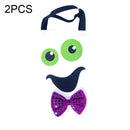 2 PCS Halloween Decoration Fabric Felt Portable Storage Bag Children Trick or Treat Sugar Candy Bag, Size: D Section White