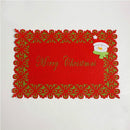 2 PCS Creative Christmas Double-decker Placemat Table Decoration(Snowman )