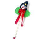 2 PCS Christmas Wooden Non-woven Shake Bell Decoration Gift(Snowman )