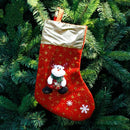 3 PCS Christmas Non-woven Socks Gift Bags Christmas Tree Decorations Pendant(Bear)