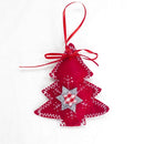 2 Packs Christmas Cloth Ornament Creative Christmas Tree Pendant Home Decoration Pendant(Christmas tree)