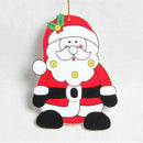 2 PCS Paper Cartoon Christmas Santa Claus Snowman Christmas Tree Pendant(Santa Claus)