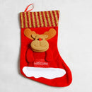 Christmas Sock Christmas Candy Bag Santa Gift Bag Christmas Pendant(Christmas Deer)