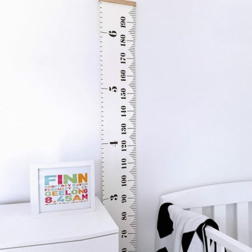 Wooden Wall Hanging Kids Growth Chart Height Measure Ruler Wall Sticker for Kids Room Home Decoration(Classic)