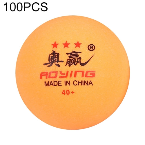 ROYING 100 PCS Professional ABS Table Tennis Training Ball, Diameter: 40mm, Specification:Orange 2Stars
