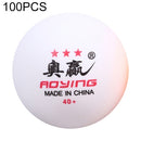 ROYING 100 PCS Professional ABS Table Tennis Training Ball, Diameter: 40mm, Specification:White 3Stars
