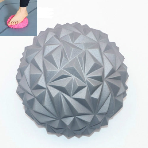 Foot Massage Hemisphere Balance Training Ball Fitness Yoga Ball, Size: 16 x 8cm(Gray)