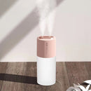 Double Nozzle Air Humidifier USB Charging Large Capacity Household Mute Bedroom Office Atomizer(Pink)