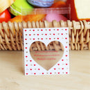 100 PCS Love Gift Packaging Valentines Day Baking Bag(Hollow Big Love)