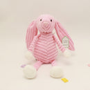 Striped Animal Plush Toy Doll Creative Animal Doll, Type:Pink Rabbit, Height:42cm