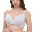 Nursing Maternity Clothing Cotton Breast Feeding Bra for Pregnant Women Pregnancy Breast Sleep Underwear, Size:38/85(Gray)