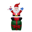 1.8m Giant Santa Claus Mascot LED Lighted Inflatable Toys with Pump Christmas Yard Garden Decoration US Plug